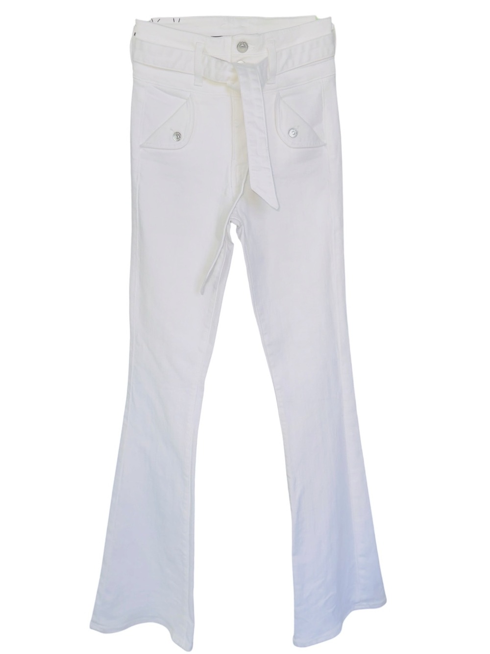Veronica Beard White Giselle Flare Jeans High Rise Size 26 NWT - Picture 5 of 14
